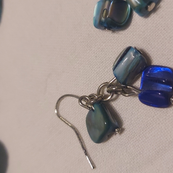 Abalone Necklace and Earring set - Picture 3 of 4